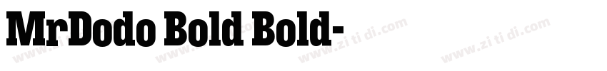 MrDodo Bold Bold字体转换